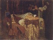 Wjatscheslaw Grigorjewitsch Schwarz Ivan the Terrible Meditating at the Deathbed of his son Ivan oil on canvas